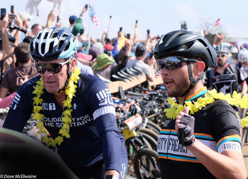 Lance Armstrong (Wedo) was competing on a 4-person team for the second year in a row.