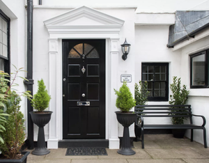 Black front door