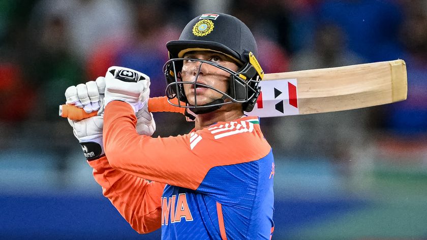India&#039;s Abhishek Sharma plays a shot during the Asia Cup 2025 Super Four Twenty20 international cricket match between Bangladesh and India at the Dubai International Stadium in Dubai on September 24, 2025. 