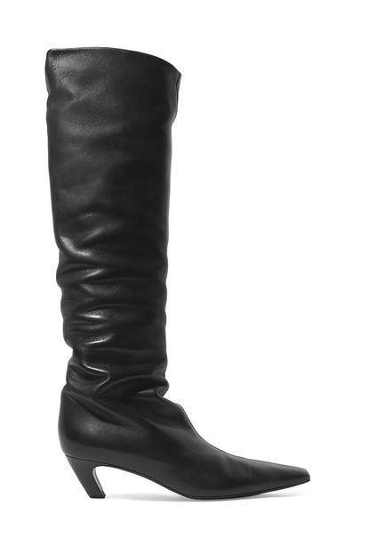Khaite Leather Knee Boots