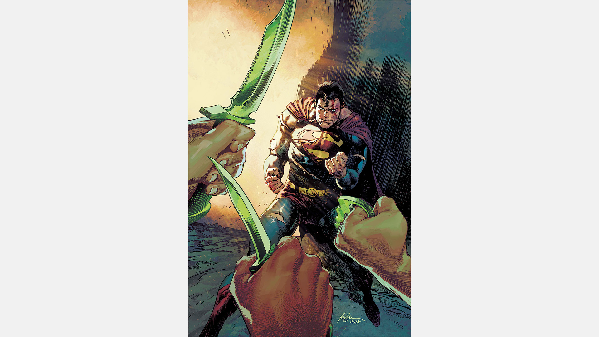 Rafael Albuquerque's main cover for Superman Unlimited #2.