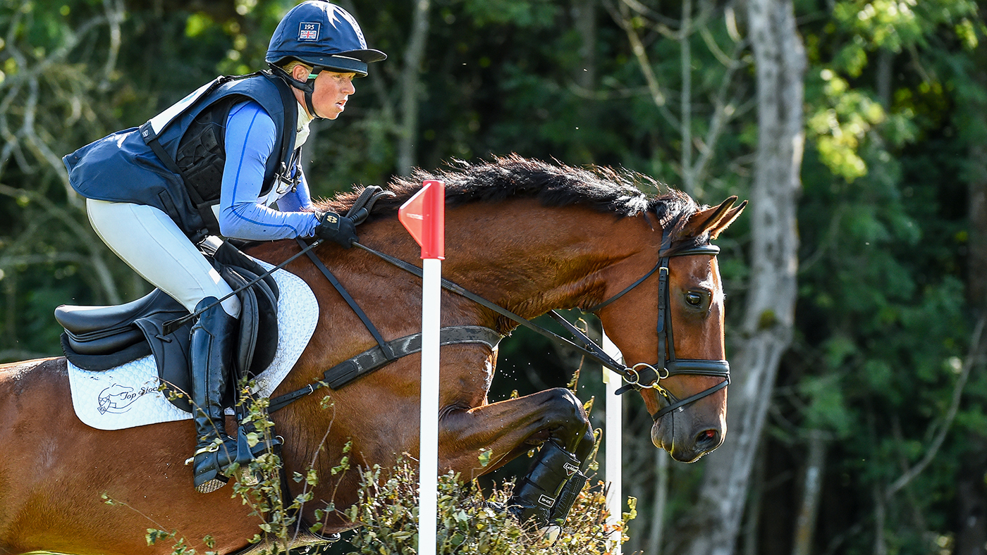 Rosalind Canter riding IZILOT DHI in CCI-S 3* Section C during the Cornbury House International held in Cornbury Park near Finstock in Oxfordshire in the UK on the 13th September 2020