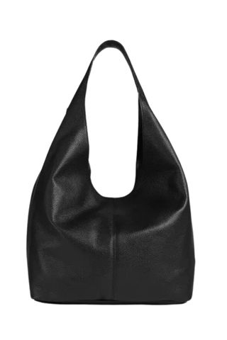 LK bennett black slouchy leather shoulder bag