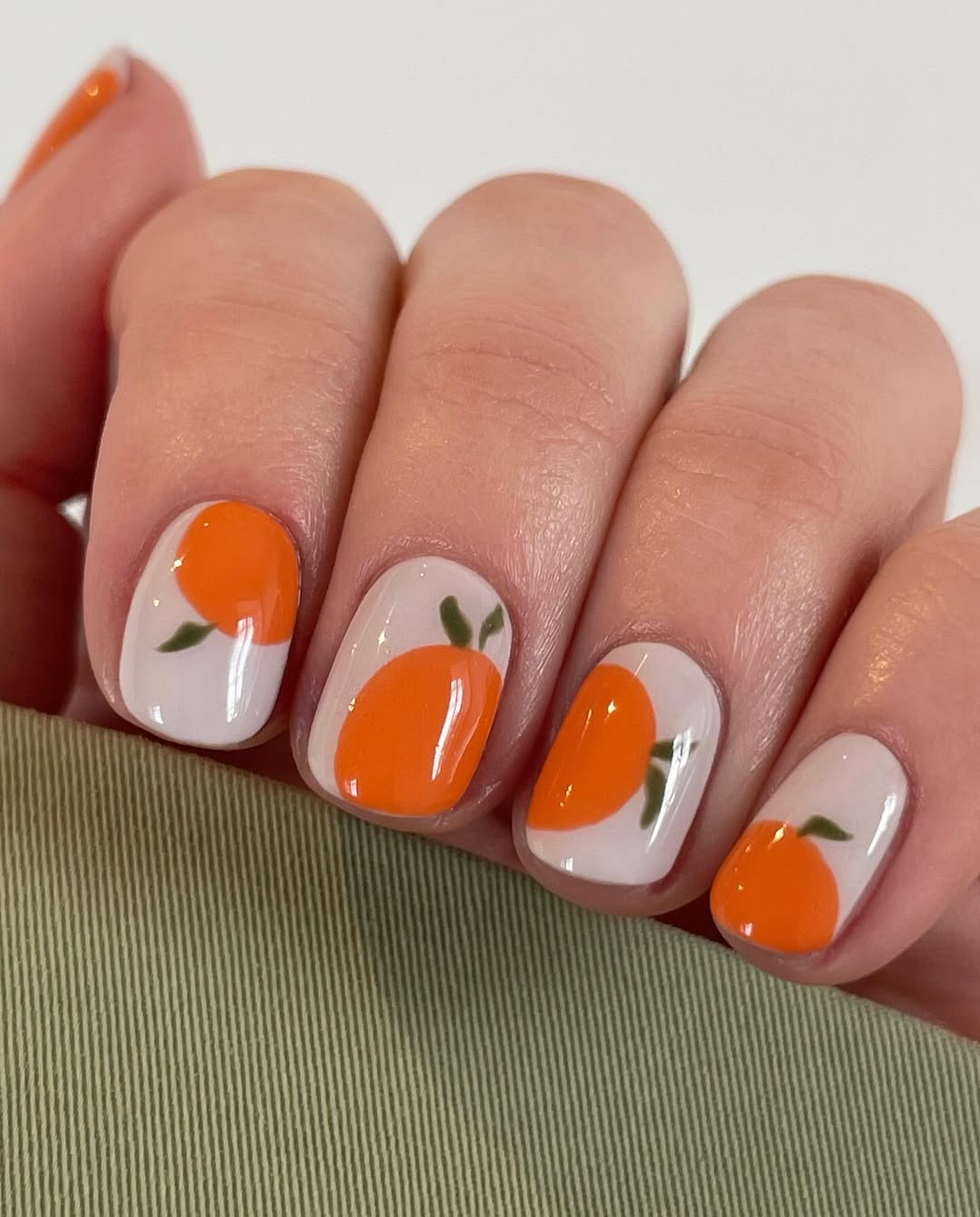 fruit nails with oranges