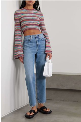 AGOLDE + NET SUSTAIN '90s mid-rise straight-leg organic jeans