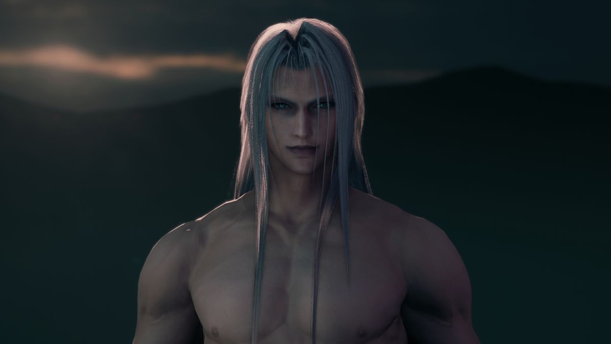 Shirtless Sephiroth mod