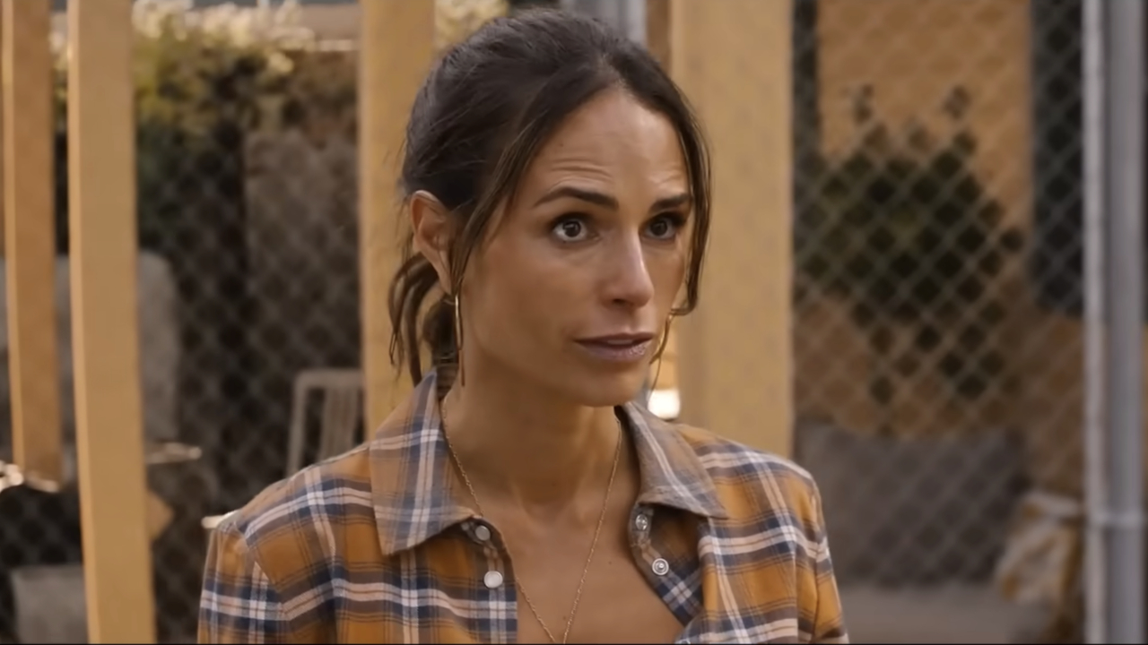 Mia Toretto (Jordana Brewster) speaks to Jakob Toretto in Fast X.