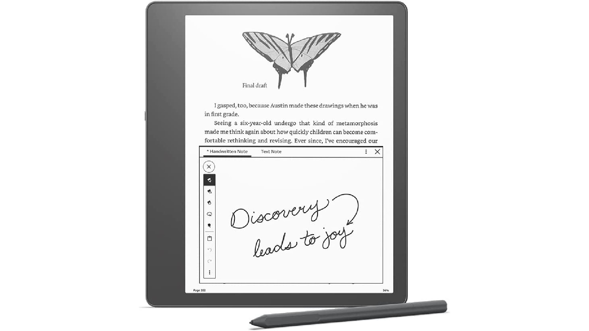 Product shot of Kindle Scribe, one of the best e-ink tablets