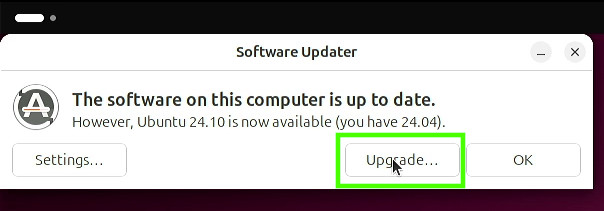 Ubuntu 24.10 Upgrade