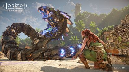 Horizon Forbidden West - Aloy approaches Slitherfang