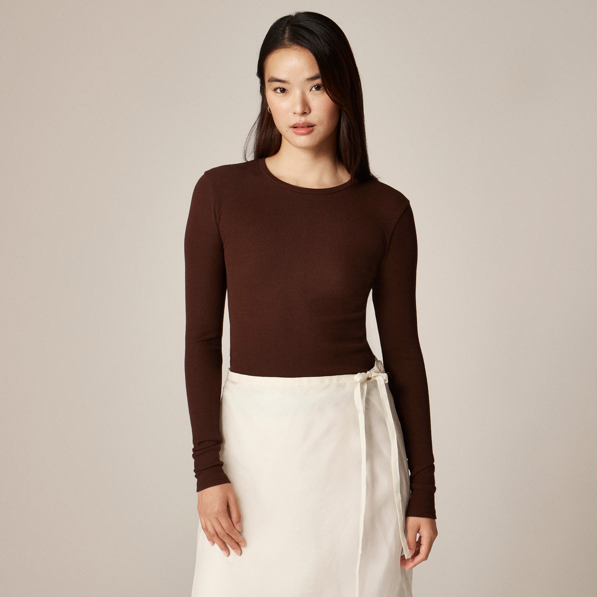 Perfect Rib Long-Sleeve T-Shirt