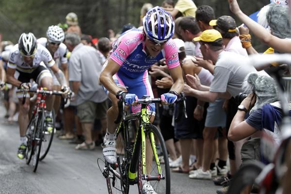 Damiano Cunego (Lampre-Farnese Vini) made his team do a lot of work before the final climb