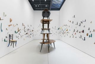 Martino Gamper exhibition of hooks and chairs