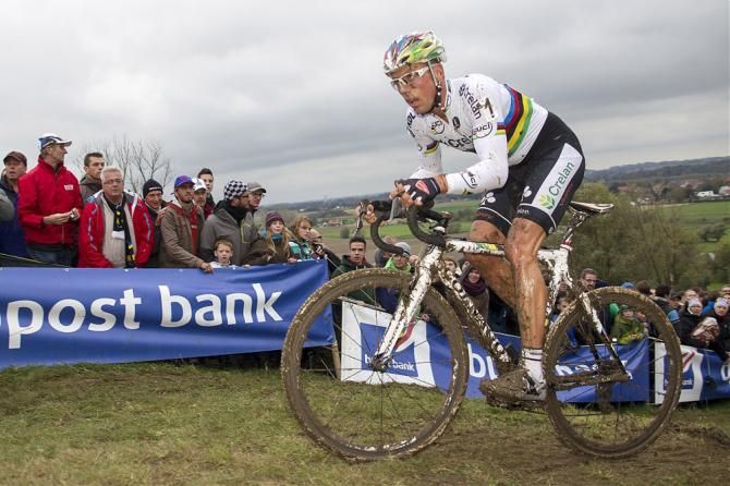 World champion Sven Nys (Crelan KDL) was trying for the 10th Koppenbergcross win of his career