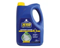 A blue bottle of Jeyes Patio & Decking Power Outdoor Cleaner