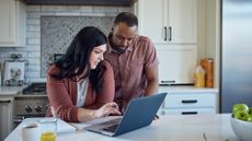 couple looking at computer