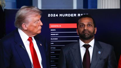 President Donald Trump and FBI Director Kash Patel