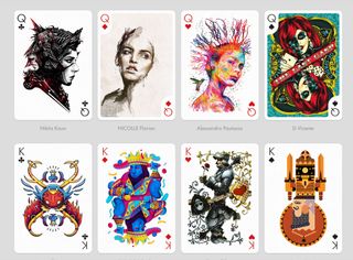 Design playing cards: Playing arts