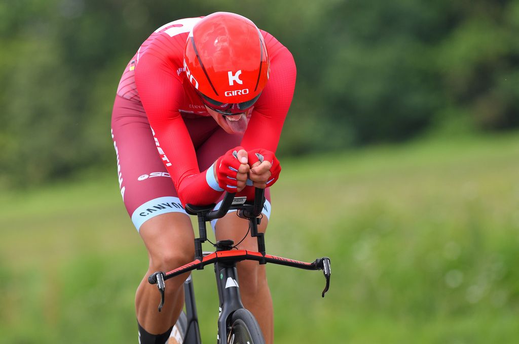 Nils Politt (Katusha) giving it his all