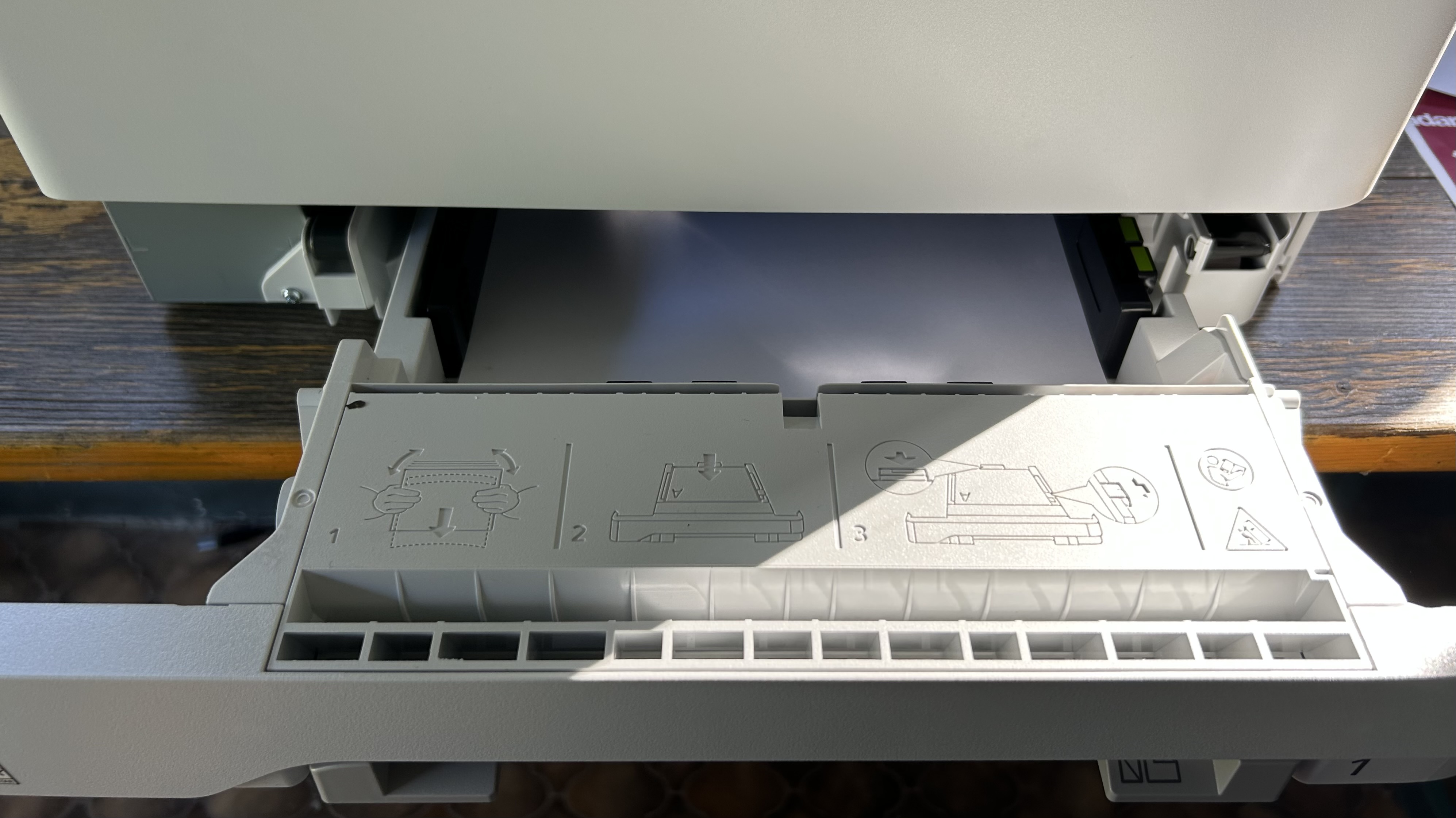 Xerox C320 laser printer during our review