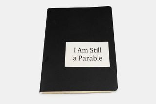 The cover of William Kentridge's I am still a parable, which has been donated to the Moleskine Foundation collection