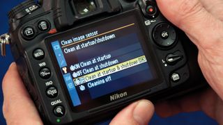 auto sensor cleaning features on Nikon DSLR