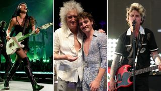 Lady Gaga Brian May and Billie Joe Armstrong