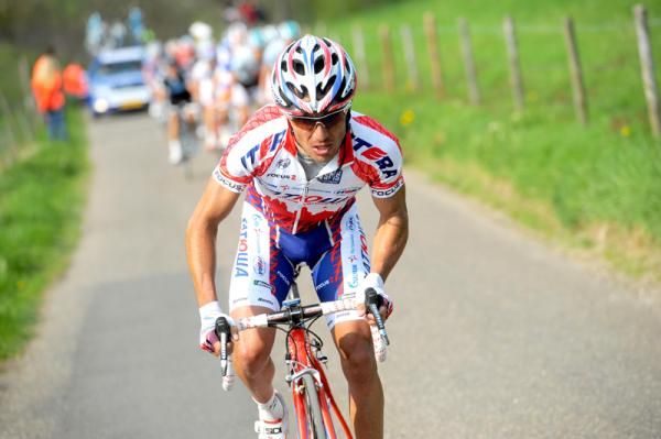 Joaquin Rodriguez (Katusha Team) on the attack on the penultimate climb