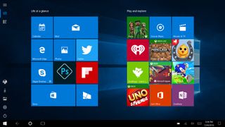 Windows 10 Anniversary Update Start Screen