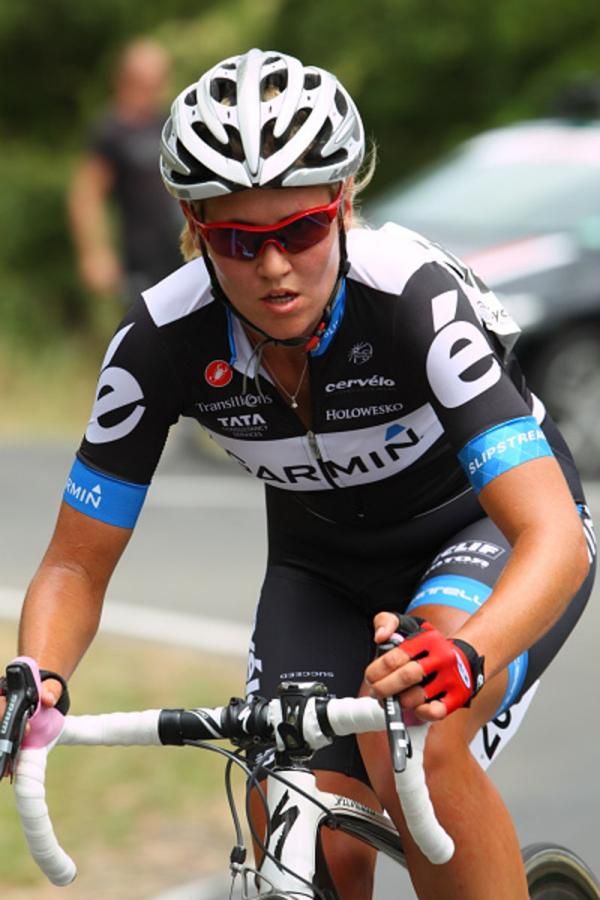 Alexis Rhodes (Garmin-Cervelo) in the break