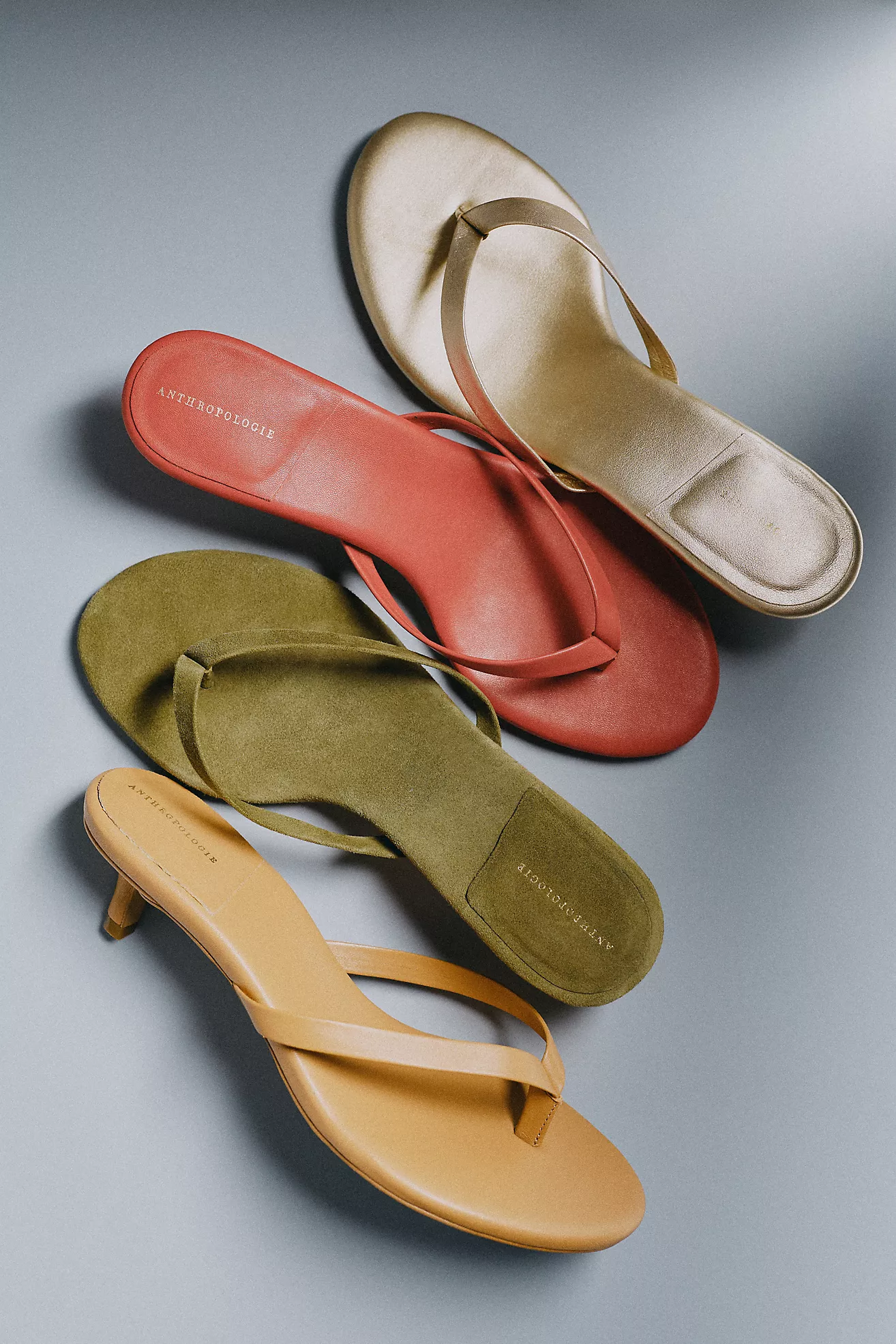 By Anthropologie Thong Kitten Heels