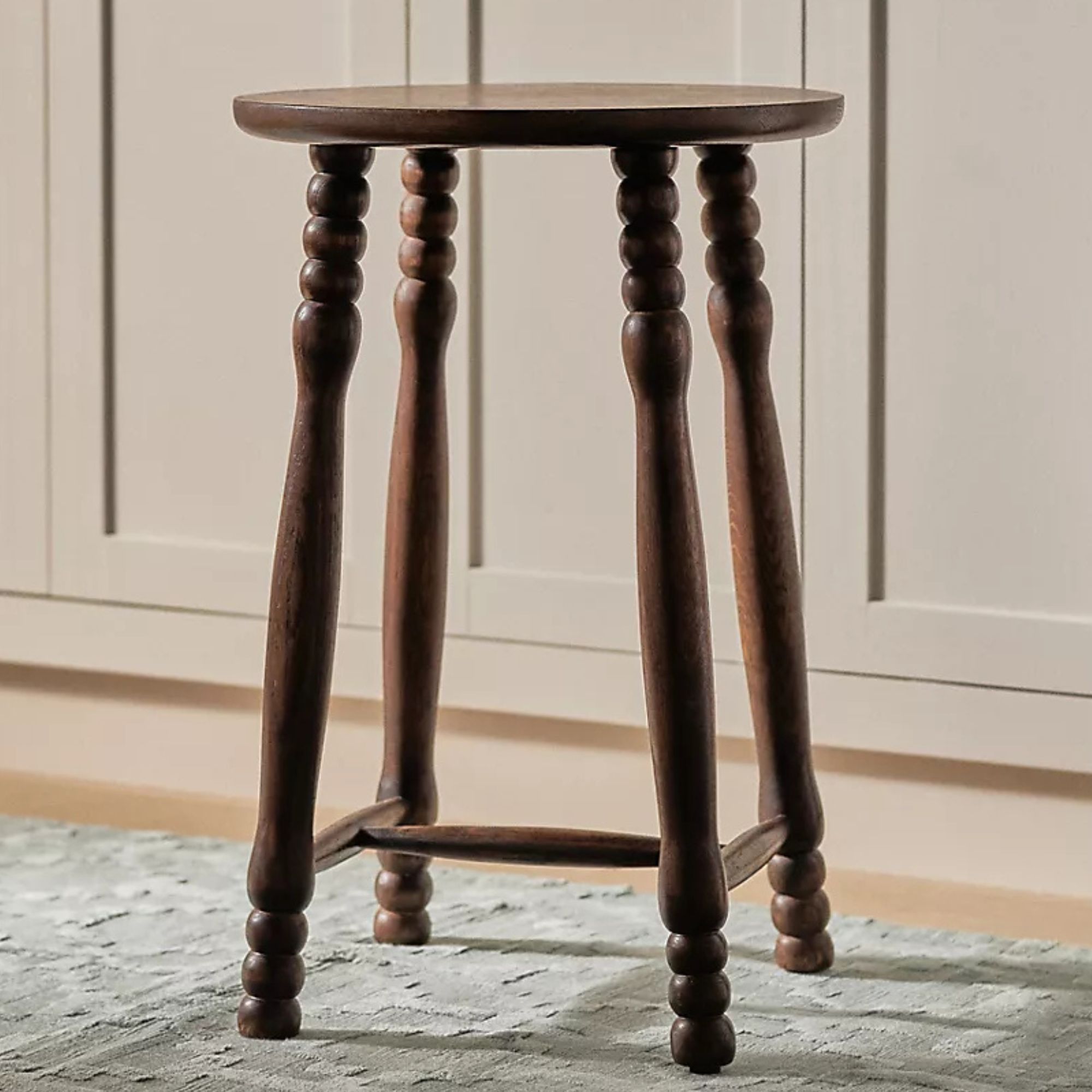 Pierre Turned Wood Counter Stool