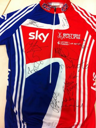 Signed GB jersey, Rob Jefferies auction