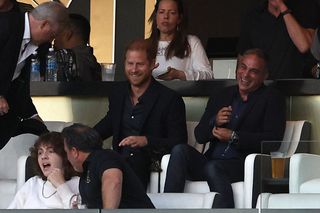 Prince Harry at a soccer match in L.A.