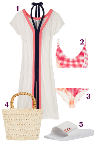 The beach coverup outfit.