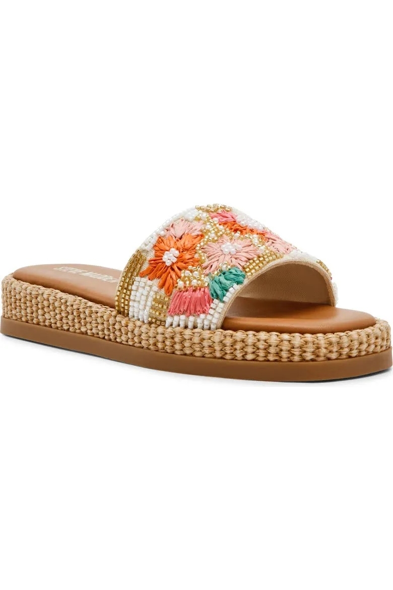 Steve Madden, Boardwalk Beaded Slide Sandal