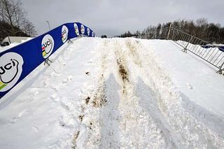 Snow and ice on the Tabor world championship course will put bike handling skills to the test.