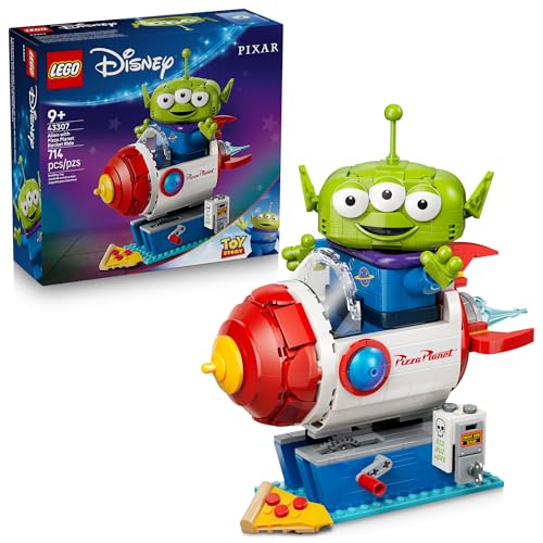 Lego Disney and Pixar Toy Story Alien With Pizza Planet Rocket Ride - Building Toy for Girls &amp;amp; Boys, Ages 9+ - Disney Gift Idea - Kids Bedroom Decor - 43307