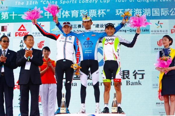 Stage 3 winners at the podium