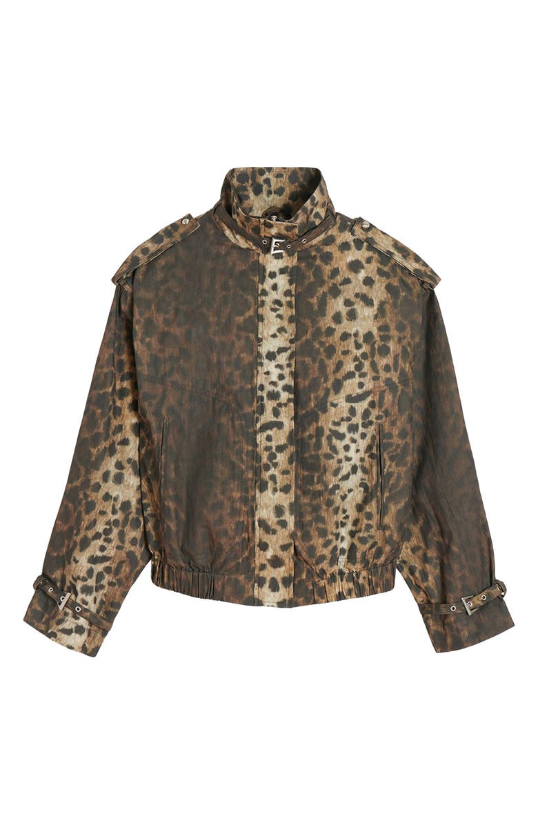 Thea Leopard Print Rain Jacket