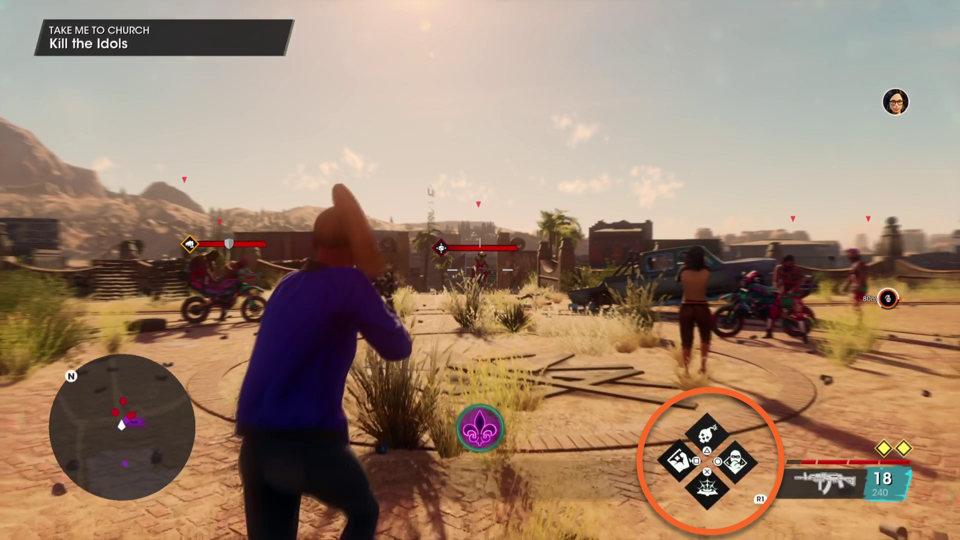 Saints Row skills slots in combat