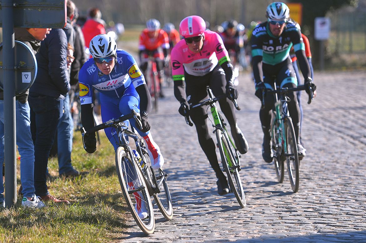 Yves Lampaert is followed by Sep Vanmarcke