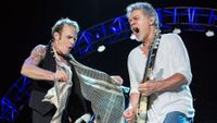 David Lee Roth and Eddie Van Halen perform at Sleep Train Amphitheatre in Chula Vista, California, September 30, 2015.