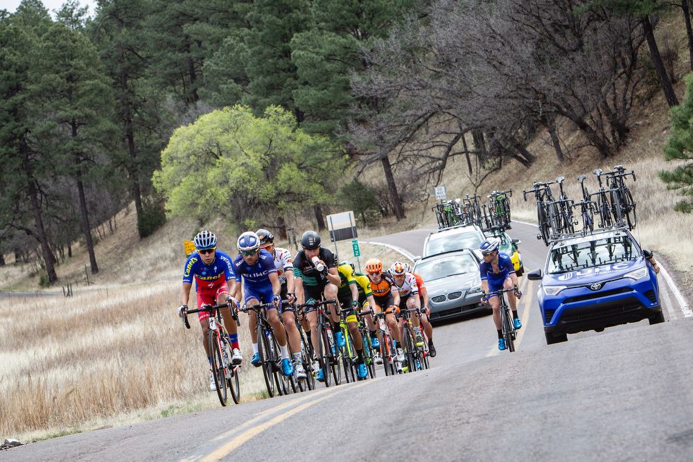 The large breakaway set the tone on the early going at Tour of the Gila