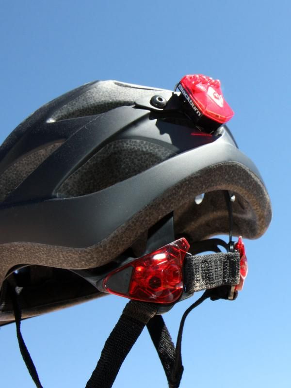 Rear LED flashers are built directly into the retention system while the rear loop can accept another flasher, too, for even more visibility.