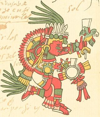The Aztec sun God Tonatiuh.