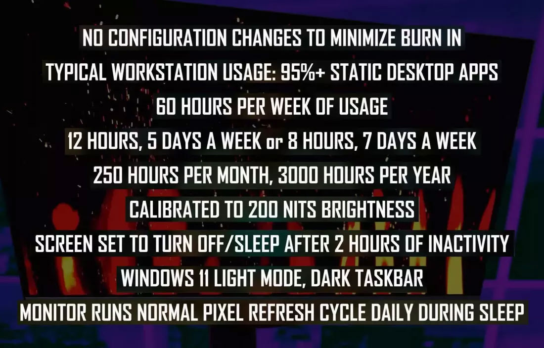 Monitors Unboxed OLED monitor testing over time