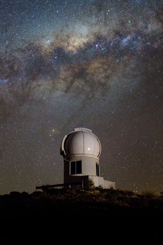 This photo shows the SkyMapper telescope at Siding Spring Observatory in Australia, which scientists used to observe more than 5 million stars in a survey that found evidence of the oldest stars in the Milky Way.