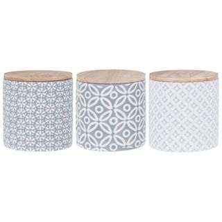 B&M embossed geometric-pattern storage canisters