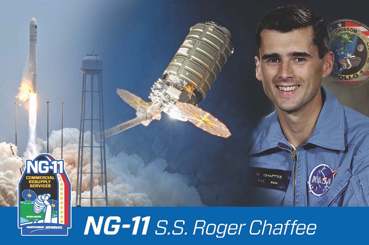 Northrop Grumman has named its NG-11 Cygnus spacecraft after Apollo 1 astronaut Roger B. Chaffee. It is the company&#039;s tradition to christen each of its Cygnus spacecraft after an individual who has made a significant impact on the aerospace industry.